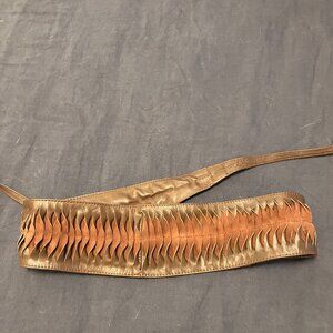 Hand made leather belt.